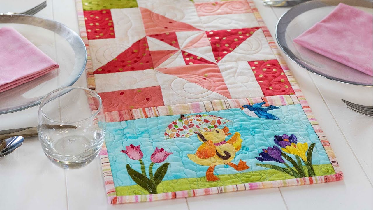 Easy Pieced Table Runner Series - March | a Shabby Fabrics Tutorial