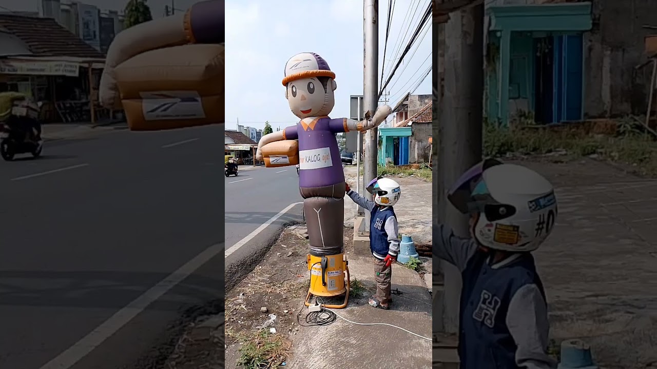 Alghi berburu boneka angin di daerah Karangploso Malang 15 juni 2024