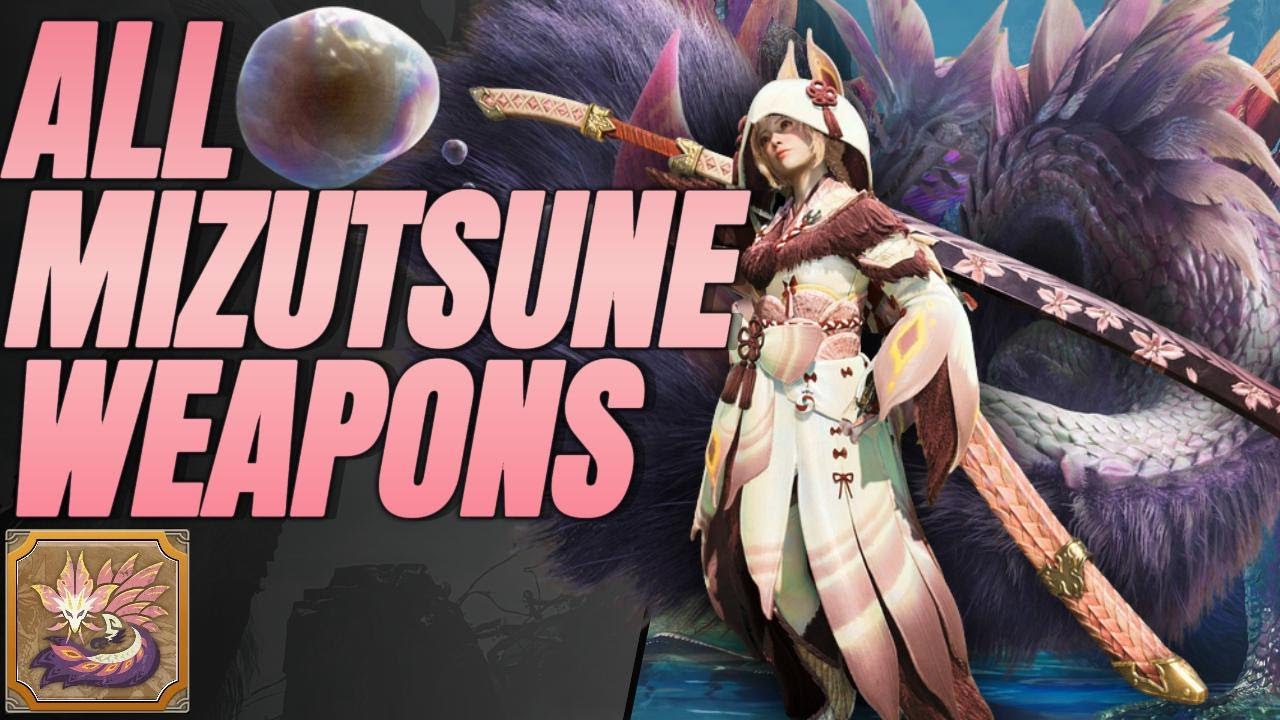 Monster Hunter Wilds All Mizutsune Weapons
