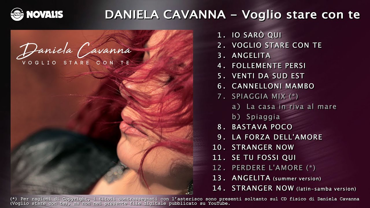 Daniela Cavanna - Voglio stare con te - ALBUM COMPLETO / Audio ufficiale