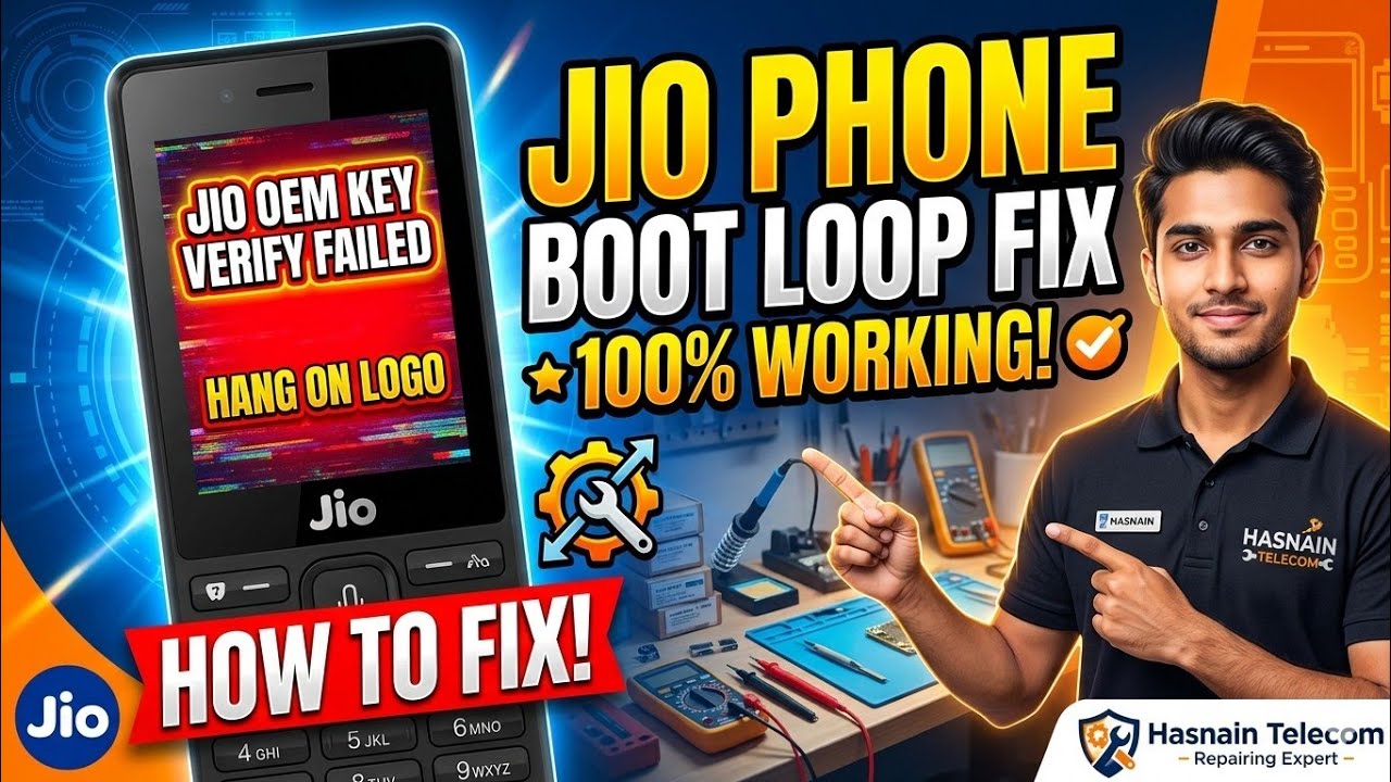 #jio oem key verify failed How to fixed || hang on logo jio phone problem fix @starmobilecare