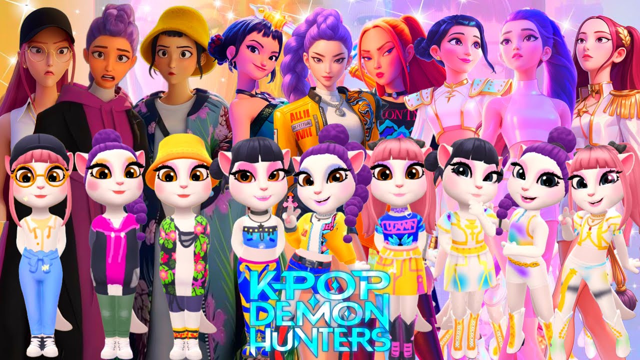 😈🎵 My Talkung Angela'm 2 😻 || K - POP DEMON HUNTERS | New Cosplay || Makeover 🔥✨
