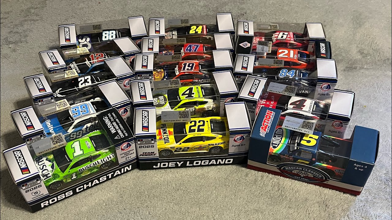Распаковка литой модели NASCAR! Более 12 совершенно новых литых моделей NASCAR 2025 года!