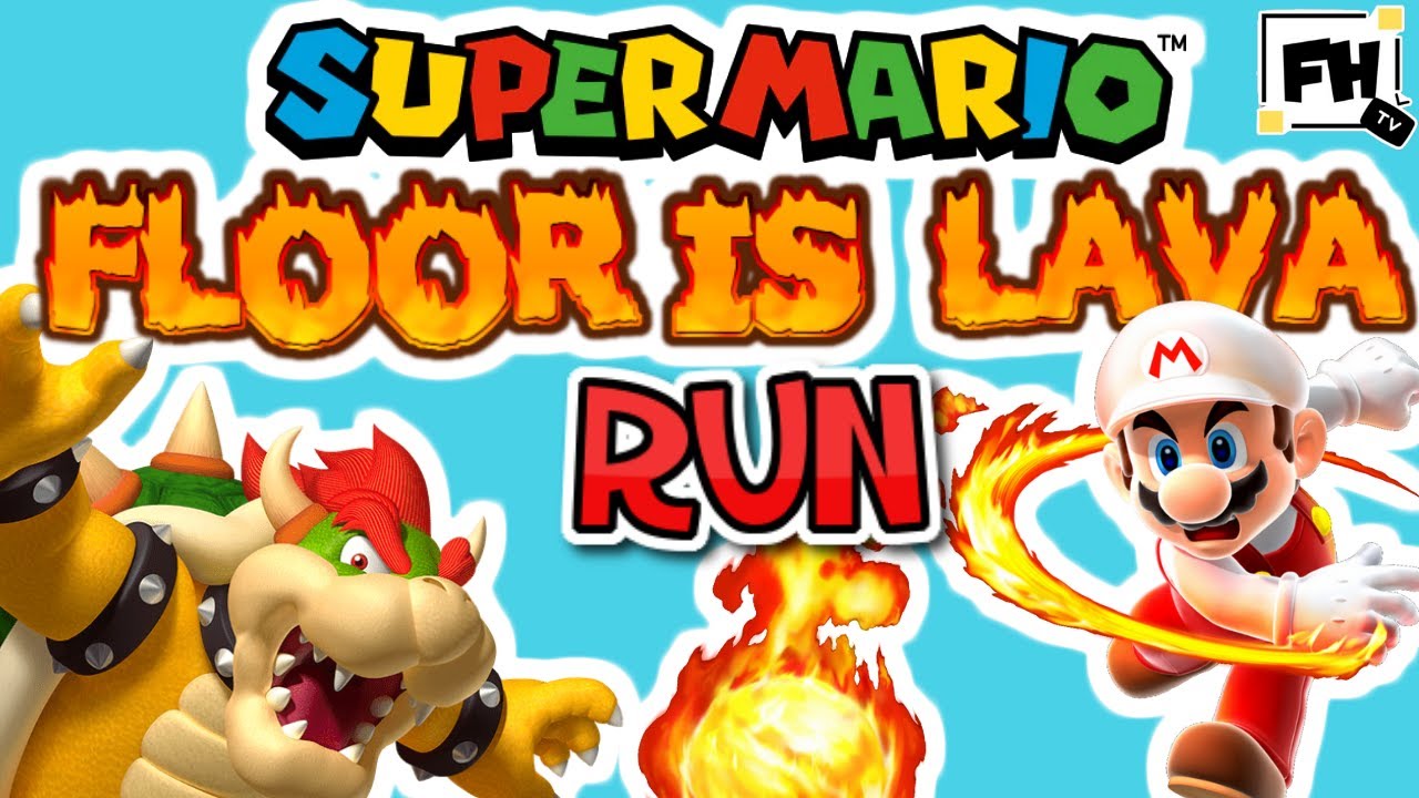 Super Mario Floor Is Lava 🔥 Chase - Brain Break | Movement Activity GoNoodle Inspired