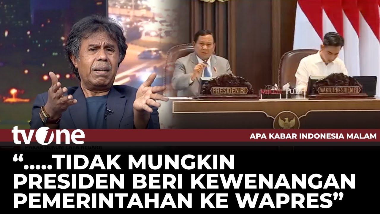 Margarito: Seluruh Tindakan Hukum Pemerintahan Tidak Bisa Dilakukan Gibran! | AKIM tvOne