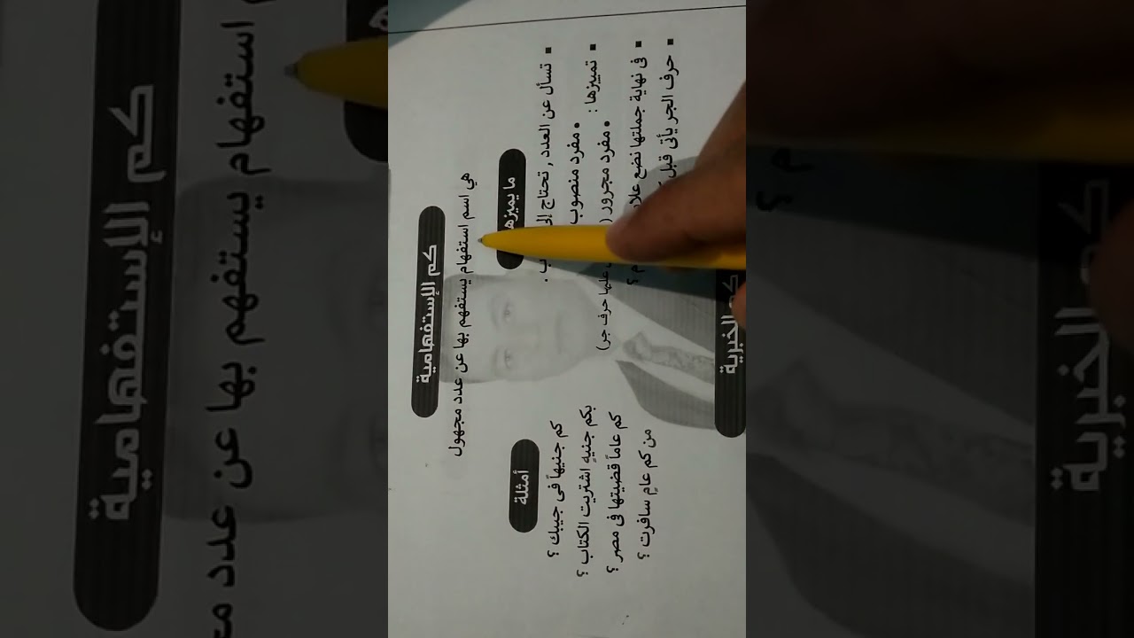 كم الاستفهامية 