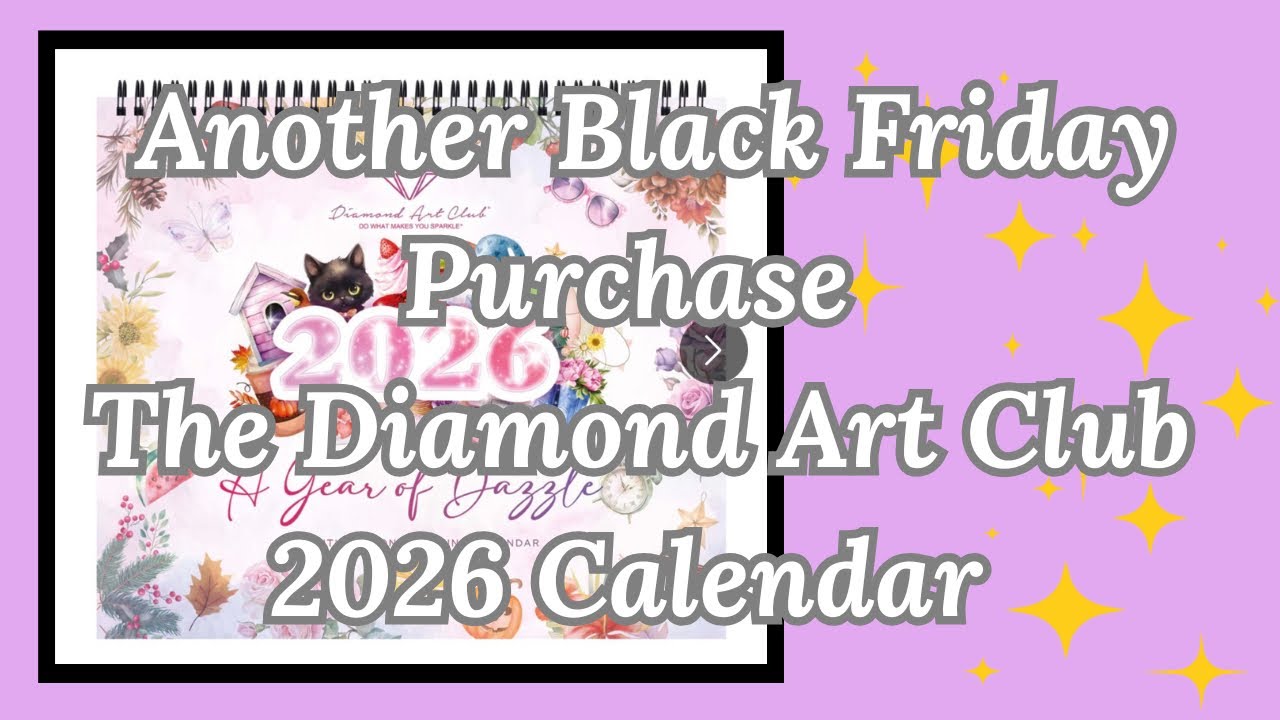 Распаковка календаря Diamond Art Club на 2026 год.