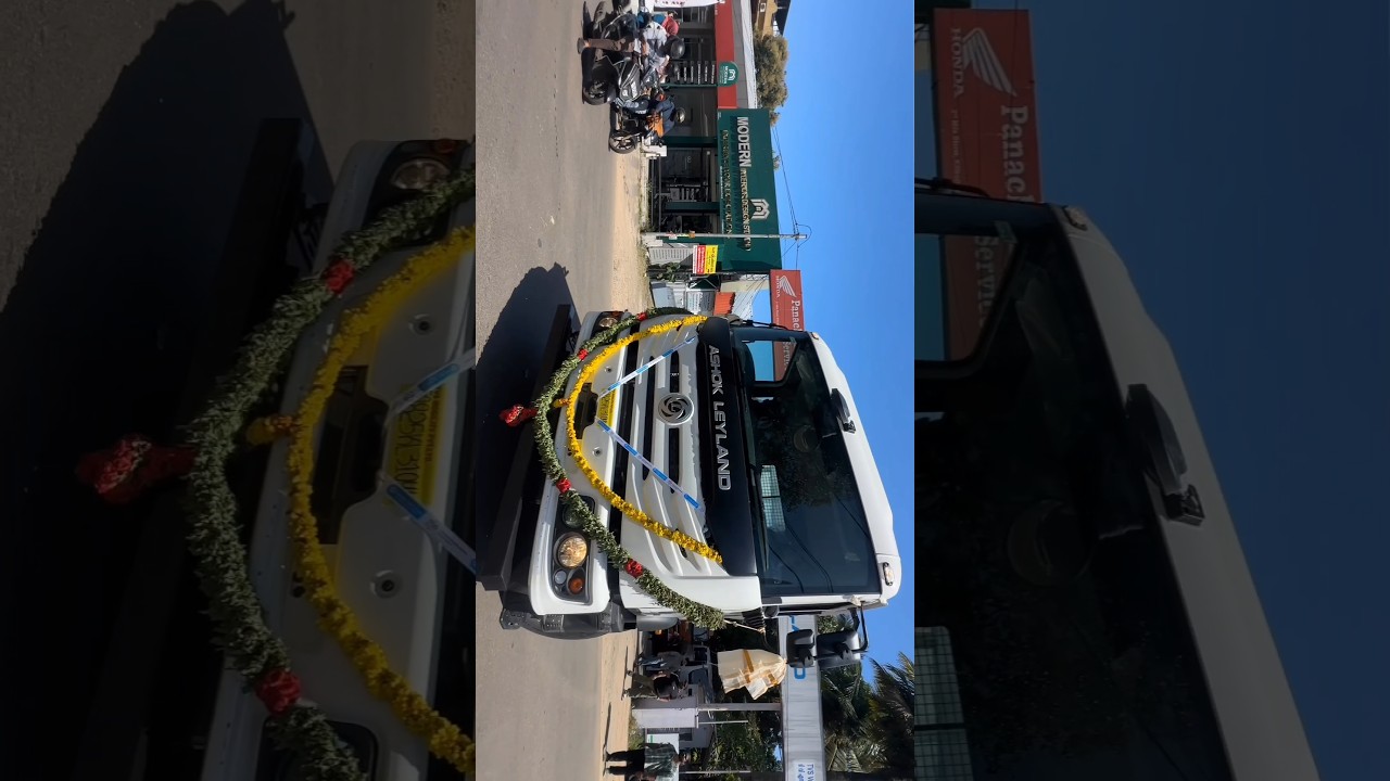 Ashok Leyland 14 wheel Delivery 32feet chassis #Kerala #Avtr  #truck #ashokleyland #1million