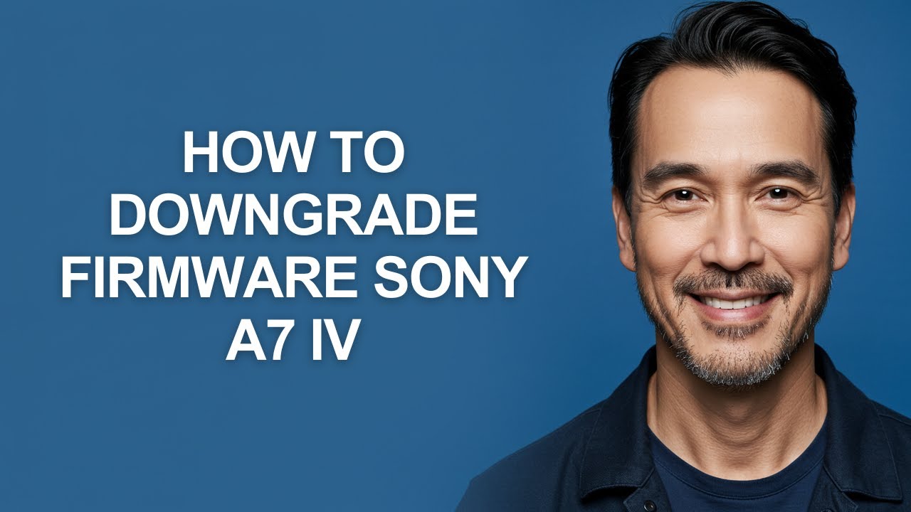 How to Downgrade Firmware Sony A7 Iv - KevinHowTo