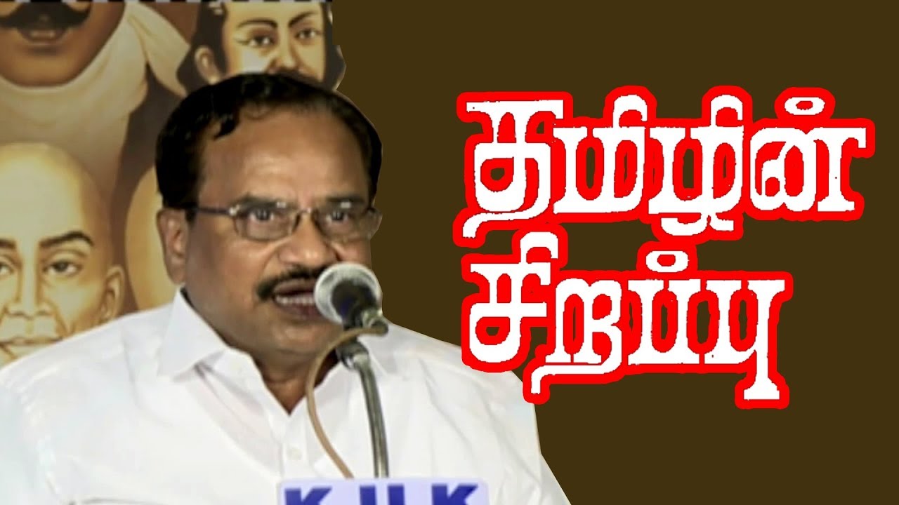 தமிழின் சிறப்பு திரு.தமிழருவிமணியன் | Thamizharuvi Manian Interesting Speech | Pechum Veechum