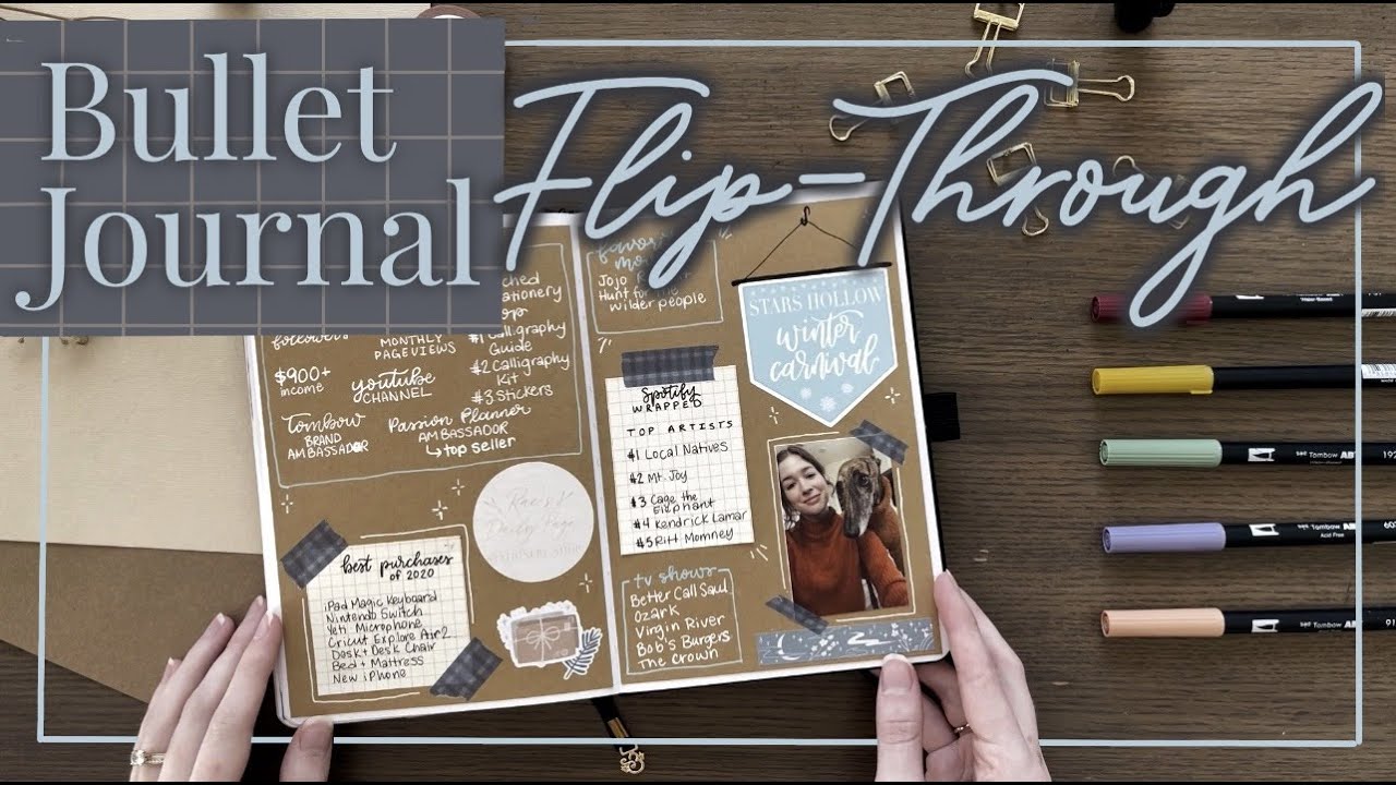 2020 Bullet Journal Flip-Through | Favorite Bullet Journal Spreads