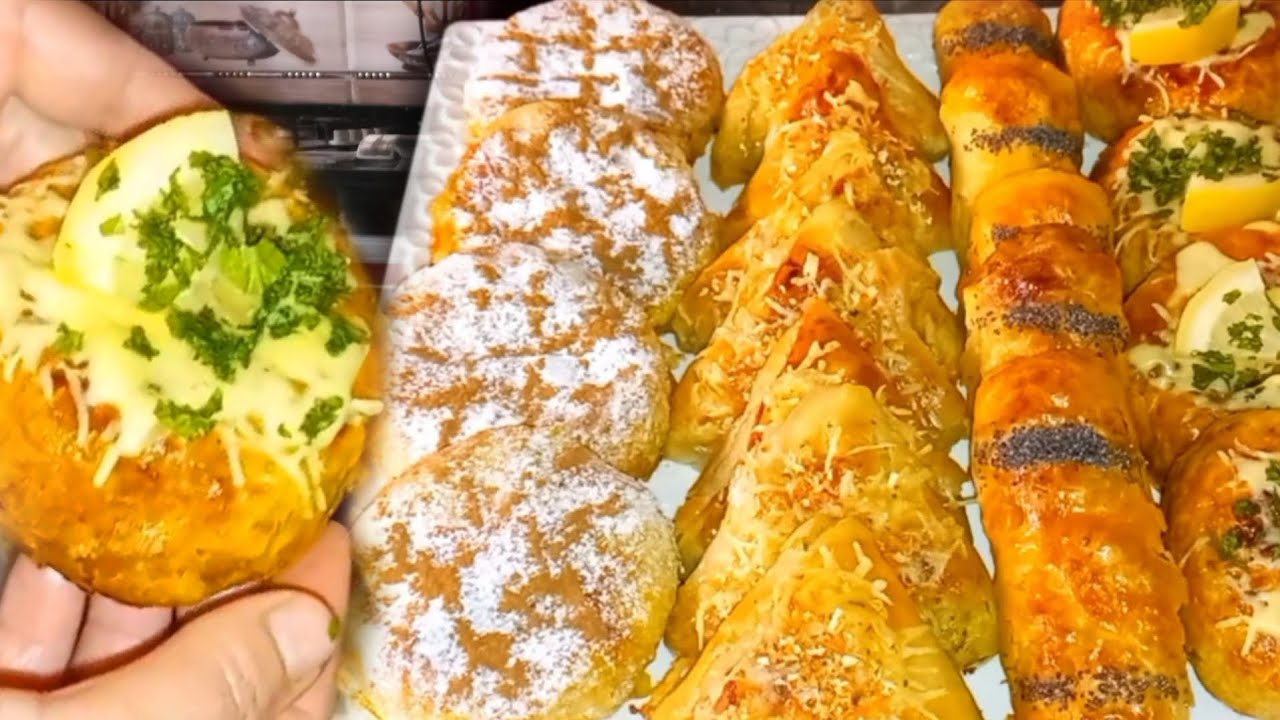بسيطلات صغار بالعجينة السحرية مورقين ومقرمشين يستحق التجربة 👍