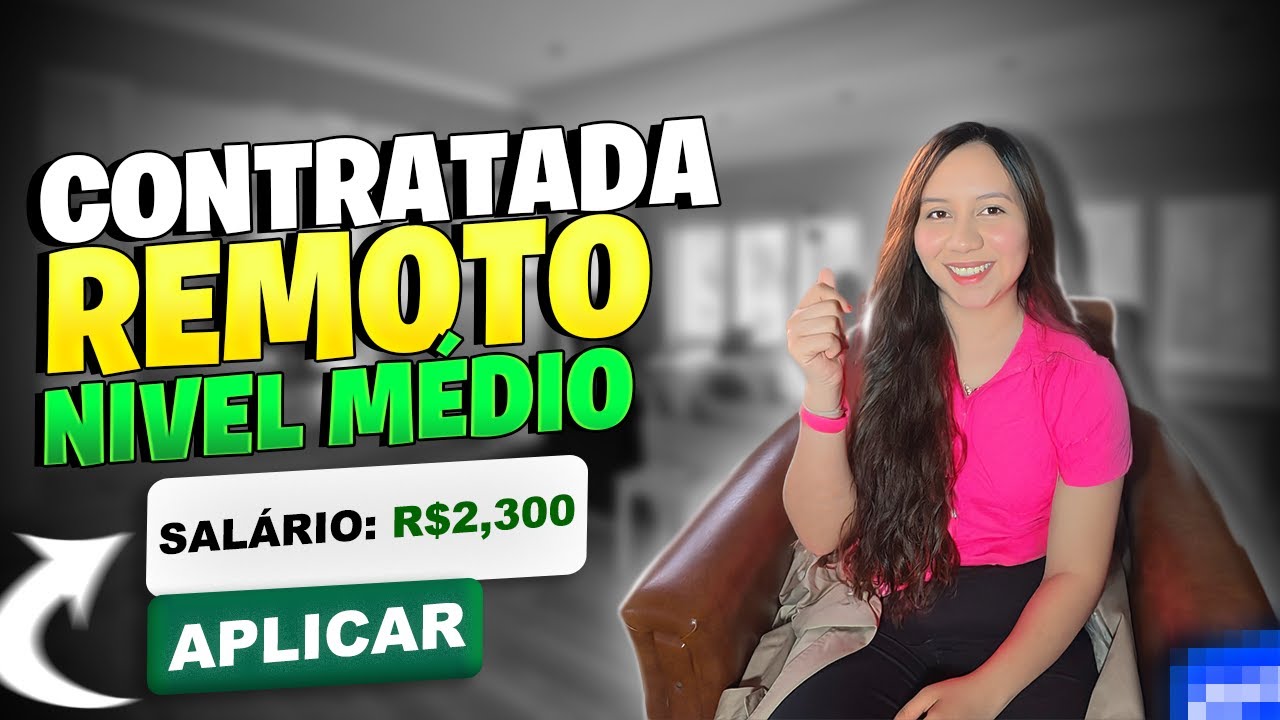😱 CONTRATA AGORA! Trabalho 100% remoto com s&oacute; o Ensino M&eacute;dio ✅