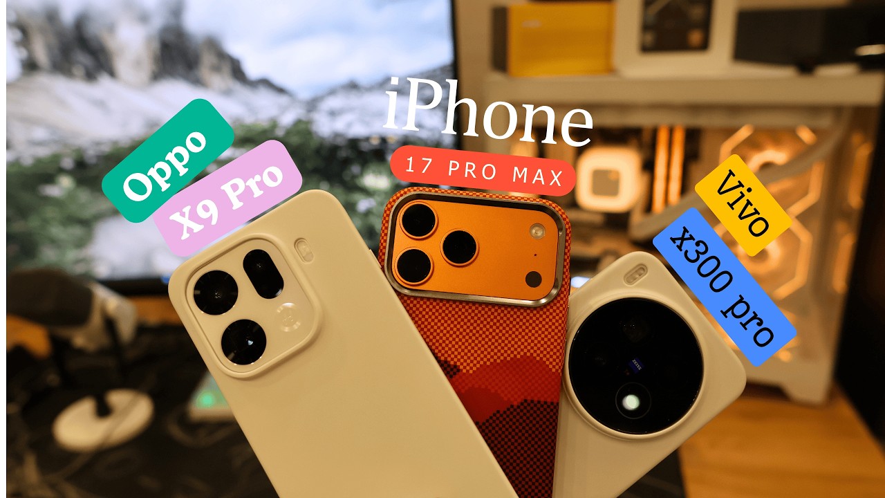 iPhone 17 Pro Max vs OPPO X9 Pro vs Vivo X300 Pro &mdash; тест камер 2025!