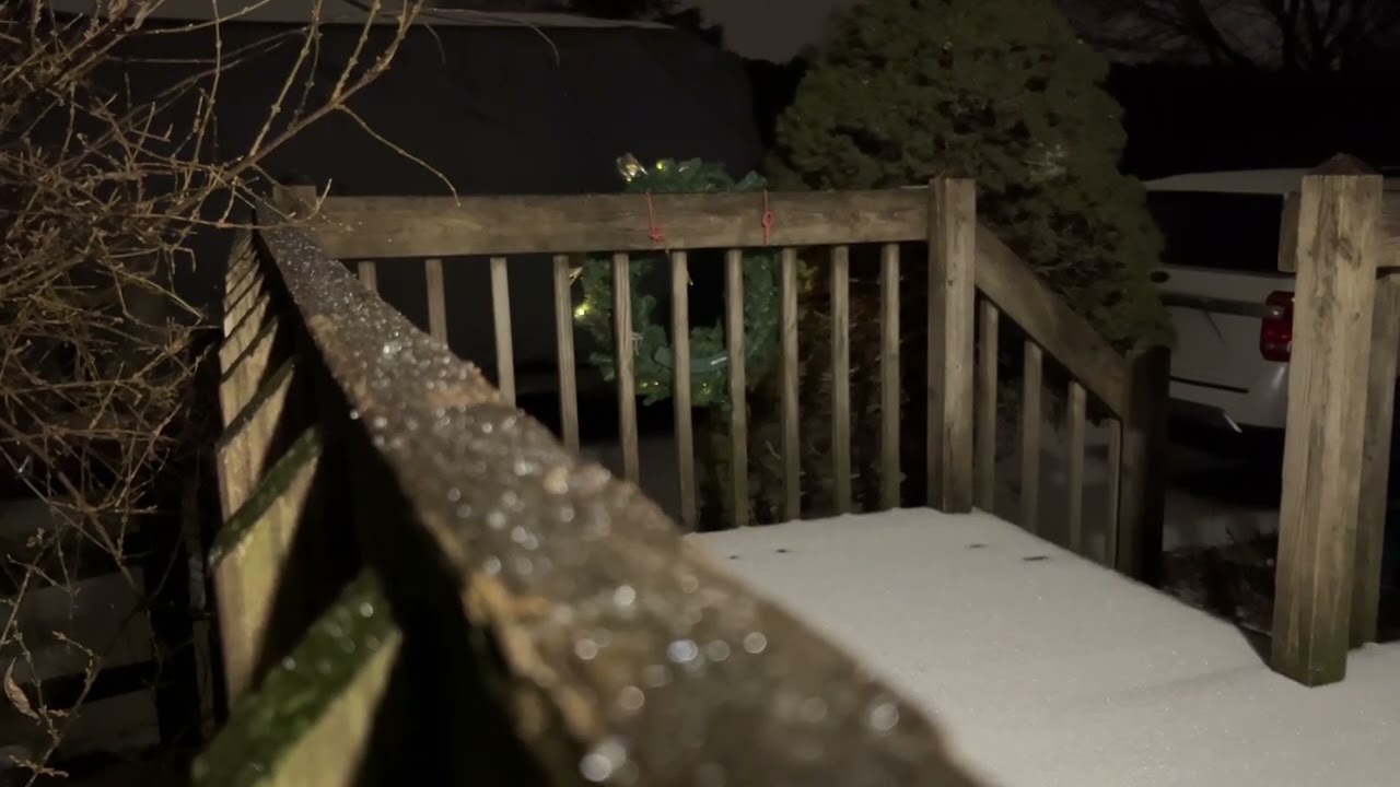 New Year's Sleet 1 Hour | Ambience Relaxing Sounds | Rain sounds | Study Sleep Mood Ambience