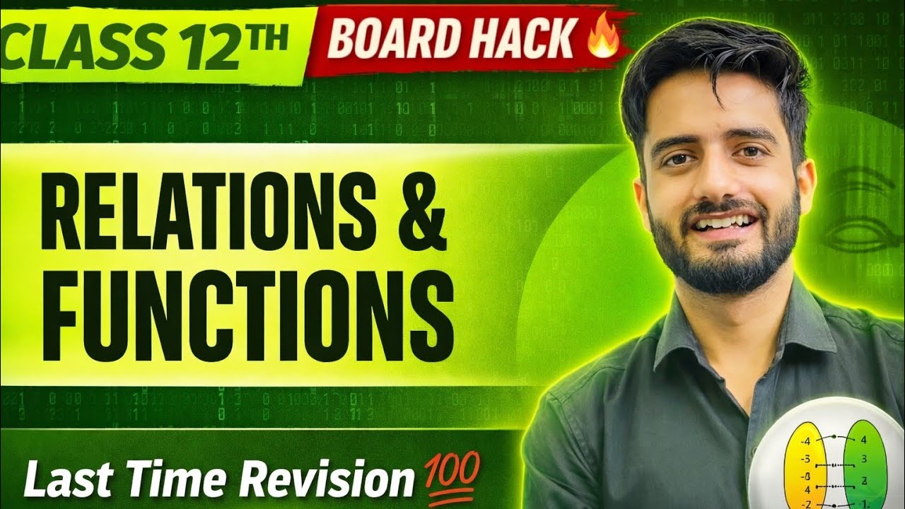 Relation And Function Class 12 | Lecture 3  | NCERT Full Revision | Maths Chapter 1 | Vishal Pandey