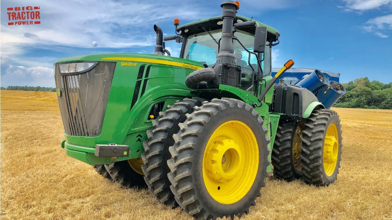 Driving a Grain Cart Tractor in a 1,000 Acre Wheat Field