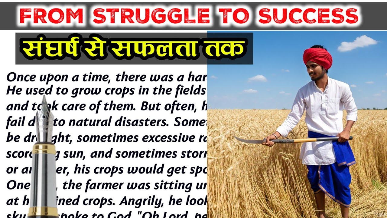 FROM STRUGGLE TO SUCCESS||English Reading||English Story || English padhna kaise sikhe?