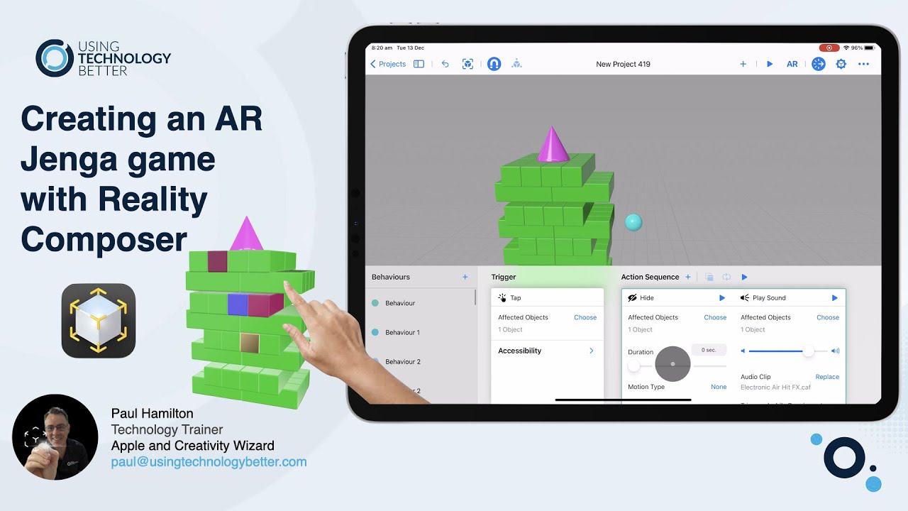Create an AR Jenga Game with Reality Composer