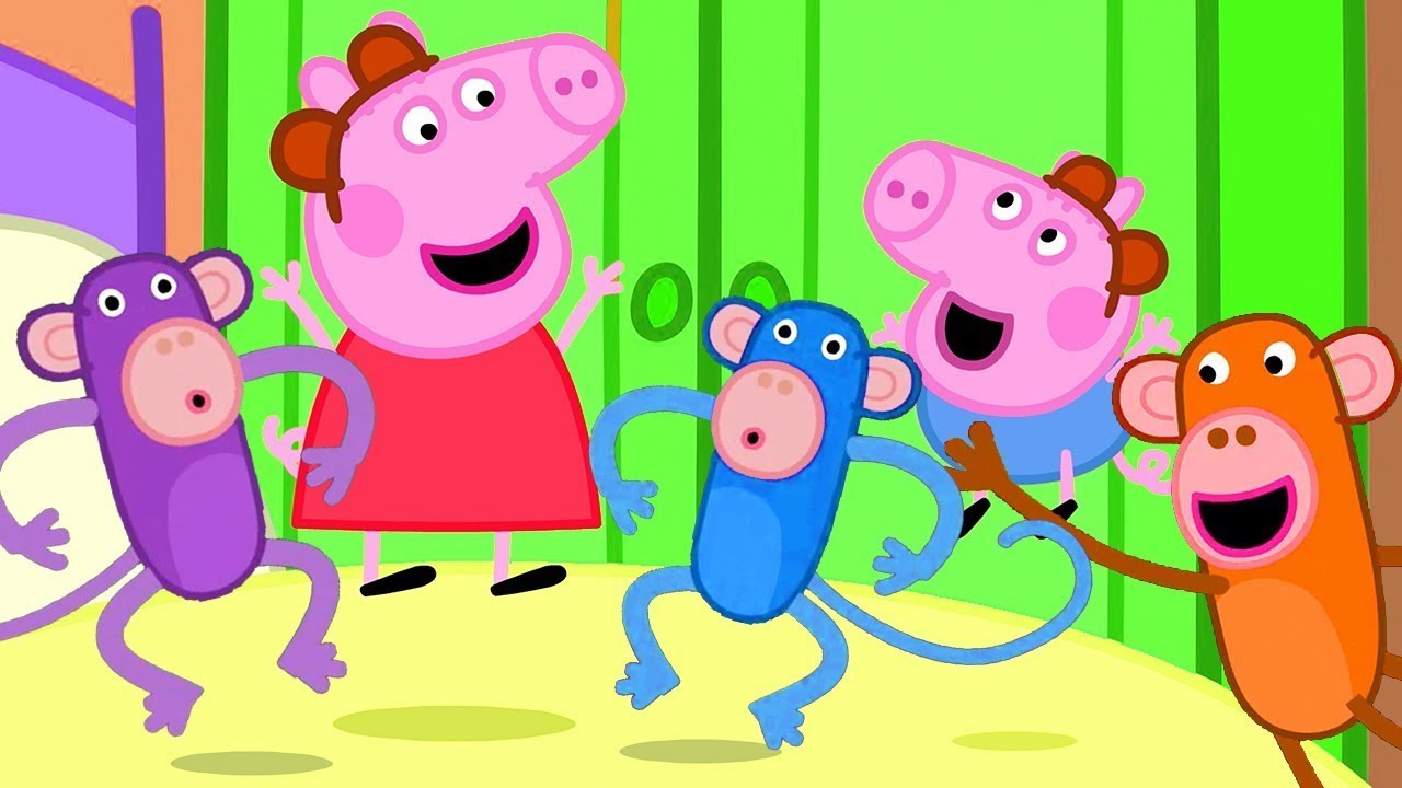 Five little Monkeys Jumping on the Bed | Nursery Rhymes & Kids Songs