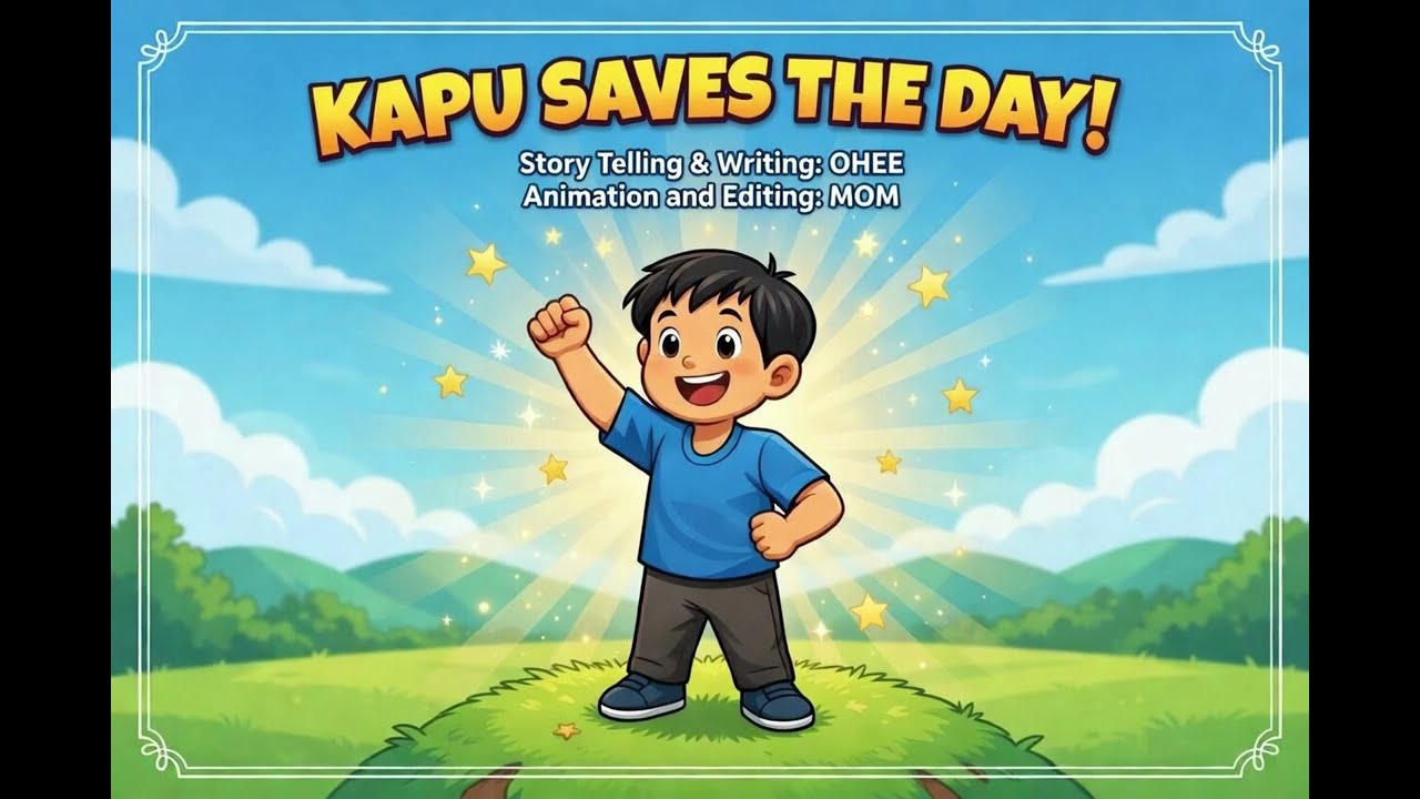 BREAKING NEWS! A Boy Saved Everyone! Kapu Saves the Day|Kids Story Animation-written by a 7-year-old