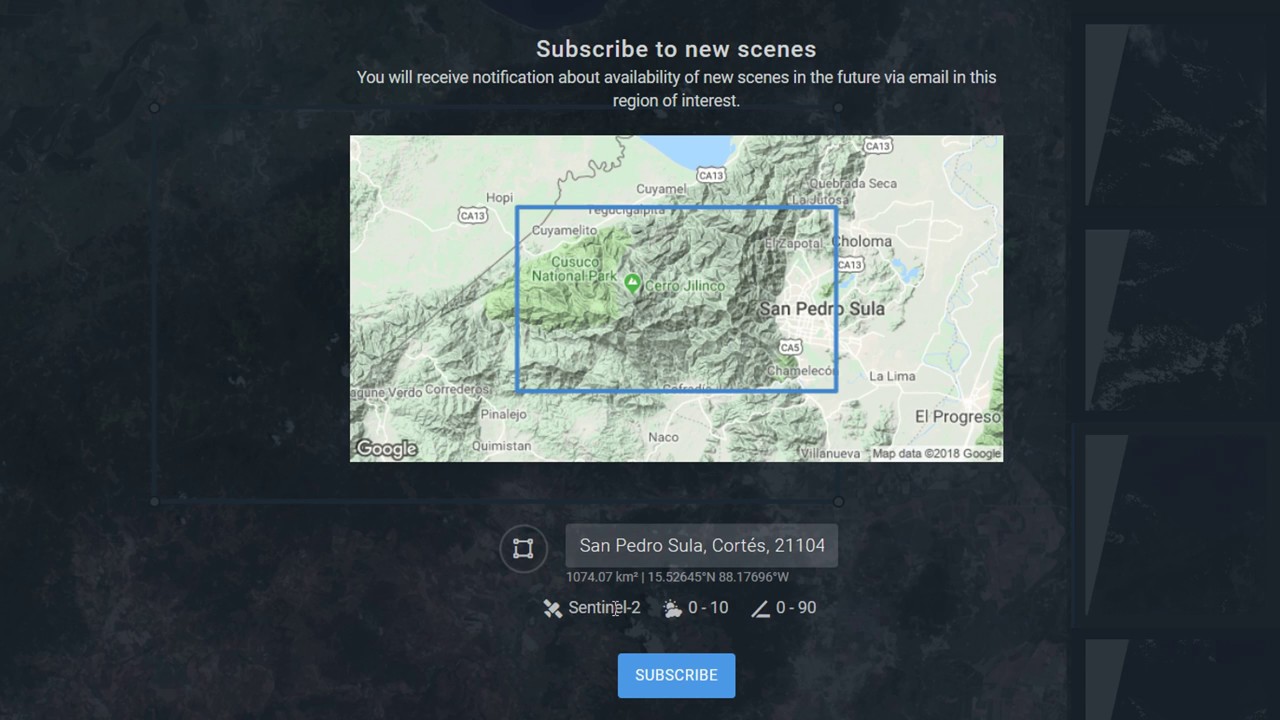 EOS landviewer - monitor AOI | burdGIS