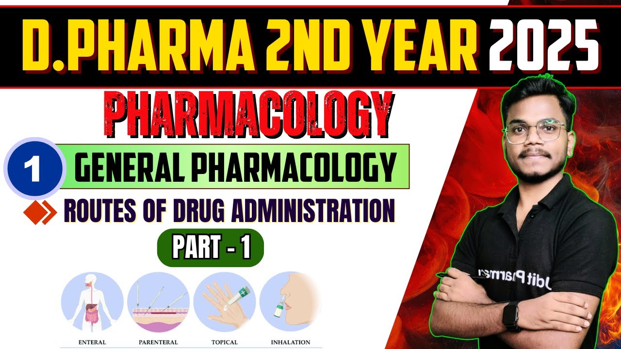 Routes Of Drug Administration | D.Pharma 2nd Year 2025 | Pharmacology Chapter-1 | By-Mithilesh Sir