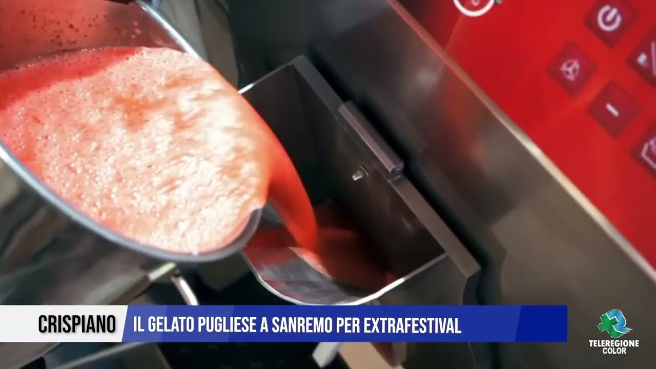 11 FEBBRAIO 2025  CRISPIANO  IL GELATO PUGLIESE A SANREMO PER EXTRAFESTIVAL