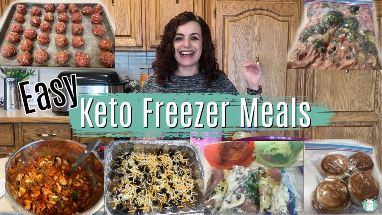 KETO Freezer Meals - 10 different meal prep recipes!