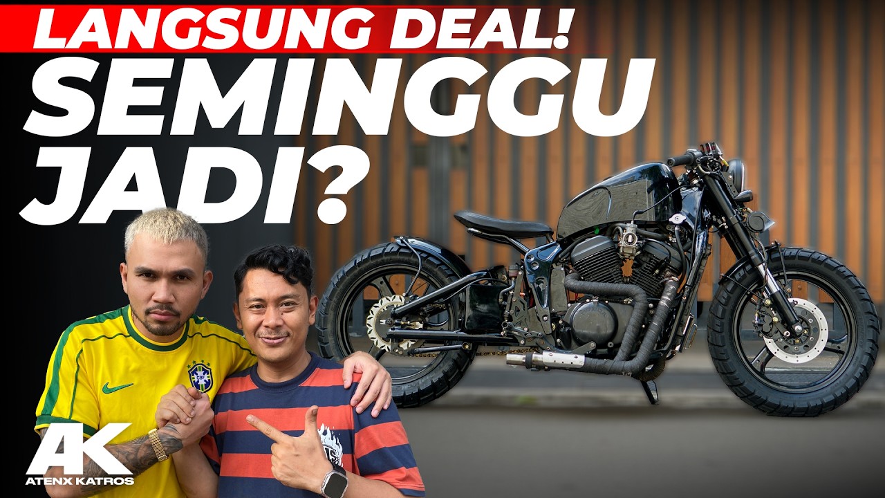 RUMIT !!! Atenx Katros Ditantang Roy Ricardo Rebuild Motornya. #AtenxKatros #katrosgarage #krtv