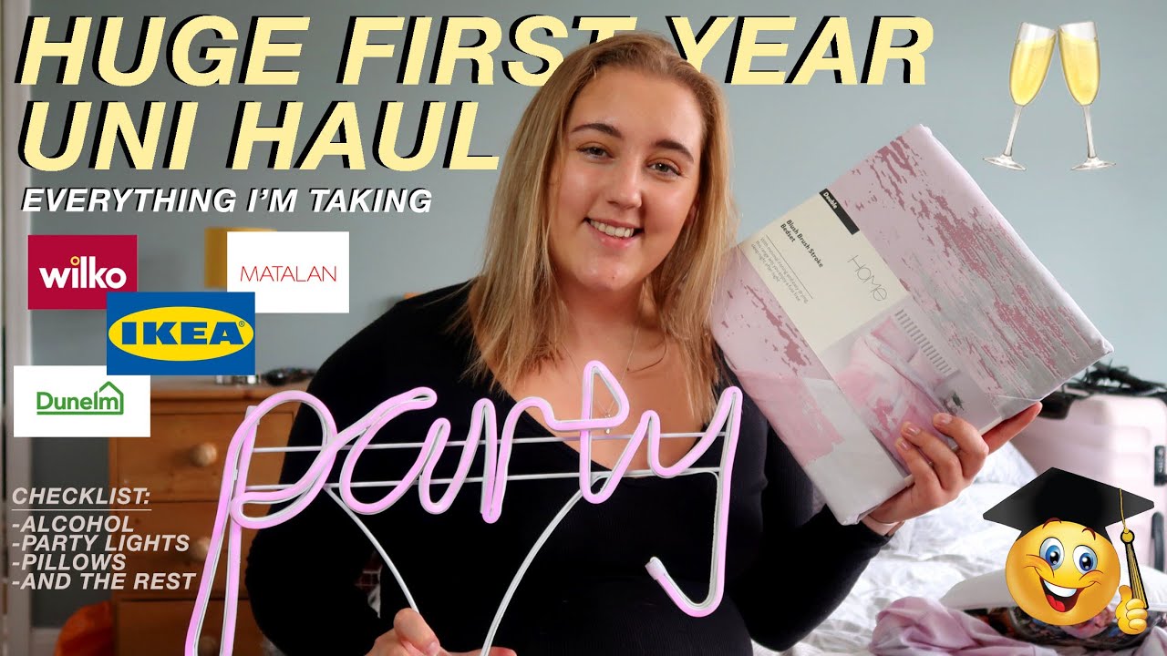 HUGE FIRST YEAR UNIVERSITY HAUL! EVERYTHING I GOT FOR UNI 2020