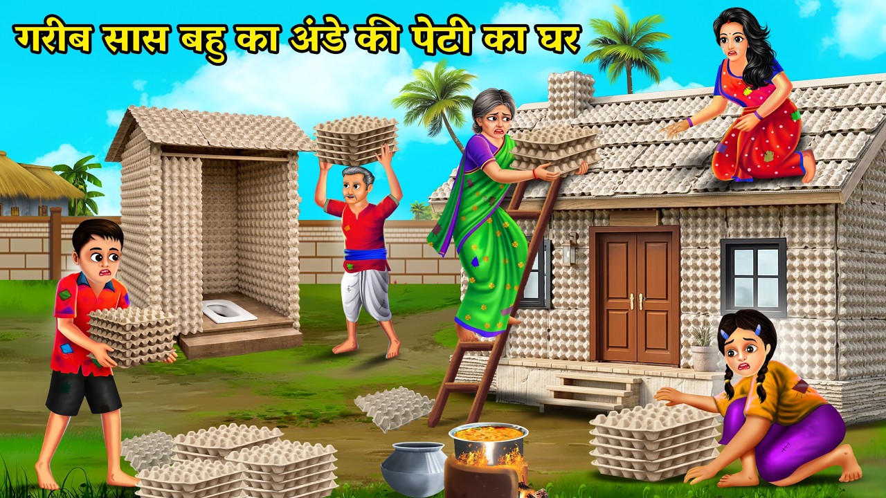 गरीब सास बहु का अंडे की पेटियों से बना घर 😱 | दिल छू लेने वाली Saas Bahu Emotional Story