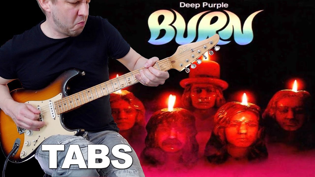 Deep Purple - Burn | Guitar cover WITH TABS | Two guitars + hammond solo