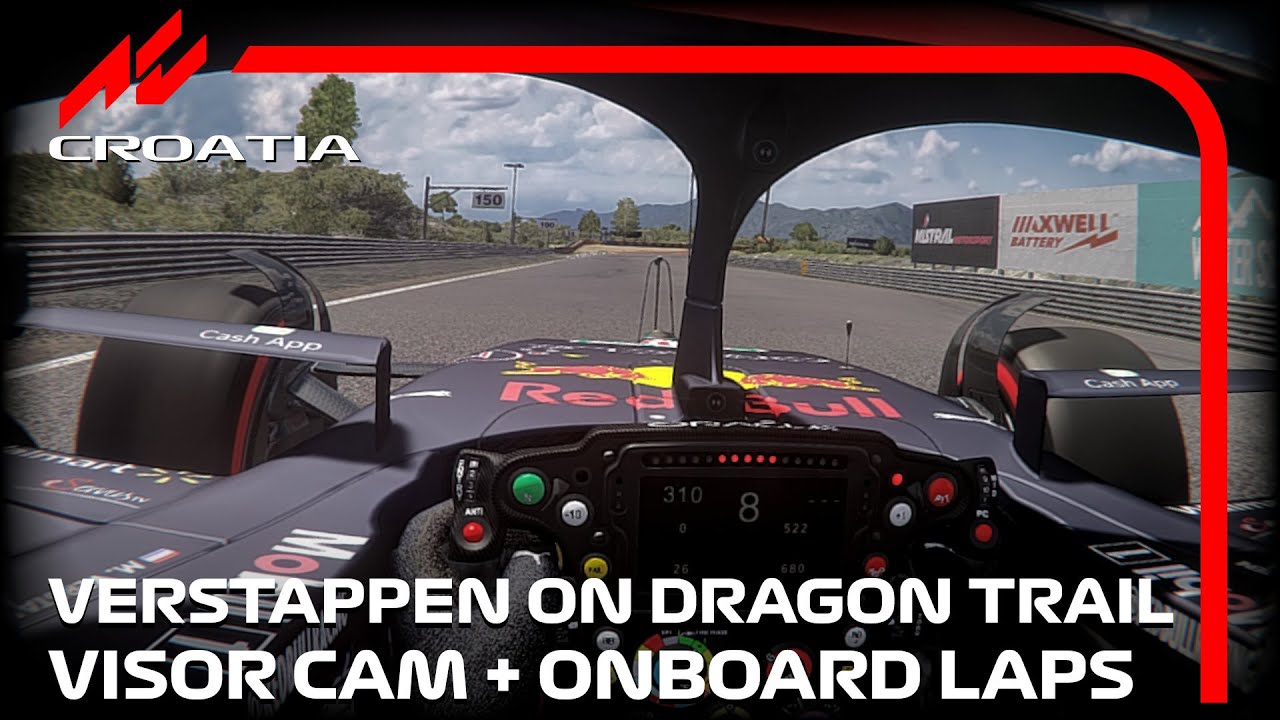 Best Fictional Circuit on GT? | Dragon Trail | Max Verstappen Visor Cam + Onboard | #assettocorsa