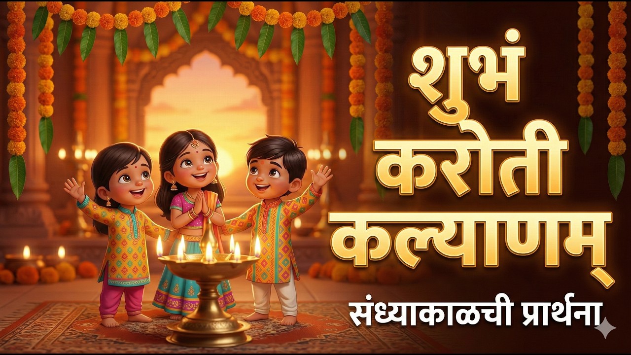 शुभं करोती कल्याणम् | Shubh Karoti Kalyanam | मुलांसाठी संस्कारांची पहिली पायरी 🙏