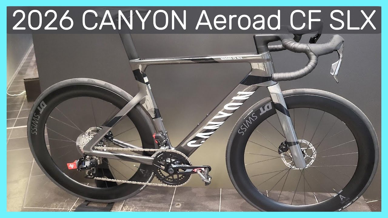 2026 Canyon Aeroad CF SLX 7 SRAM RIVAL AXS colour KAZE with aero drops CFR