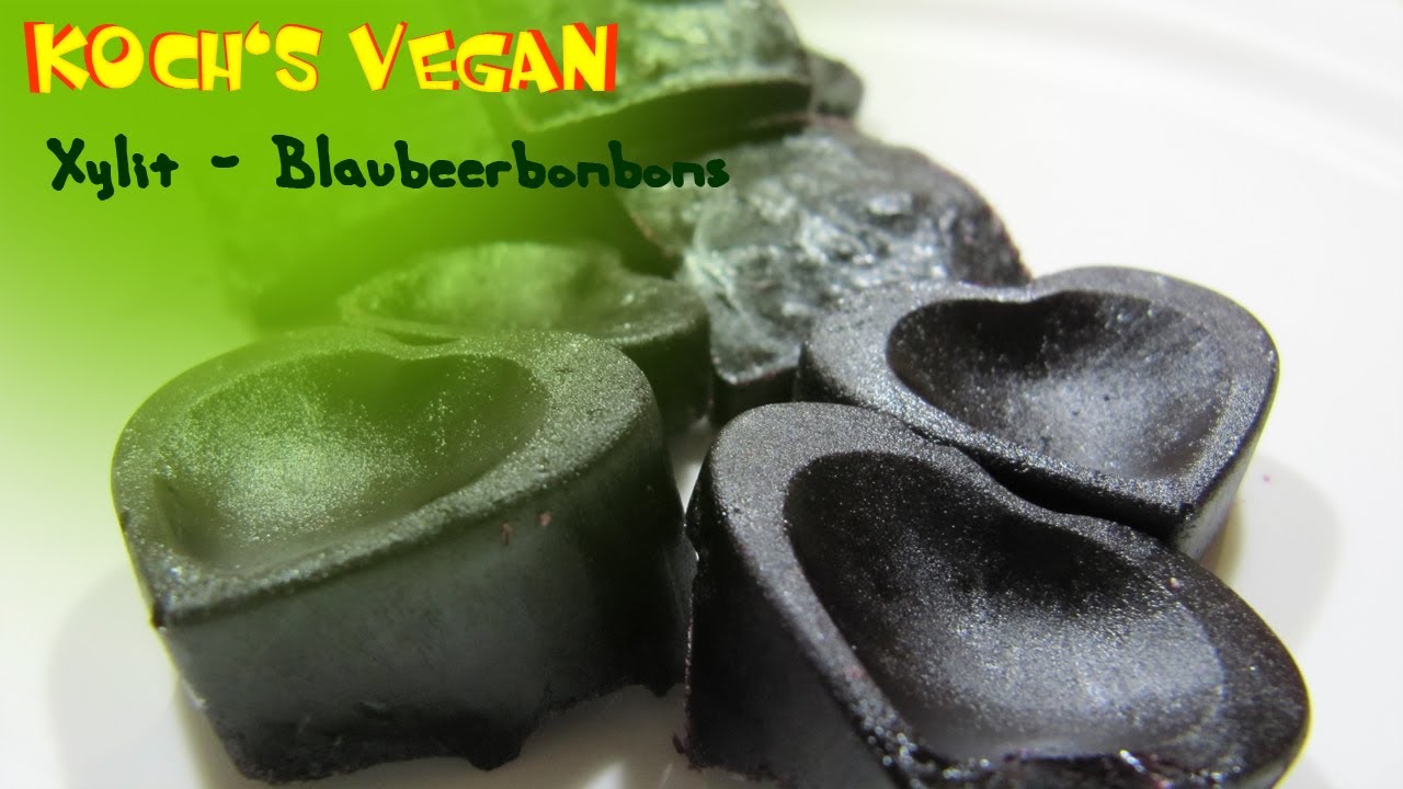 Xylit Blaubeer Bonbons - vegane Bonbons selber machen - vegane Rezepte von Koch's vegan
