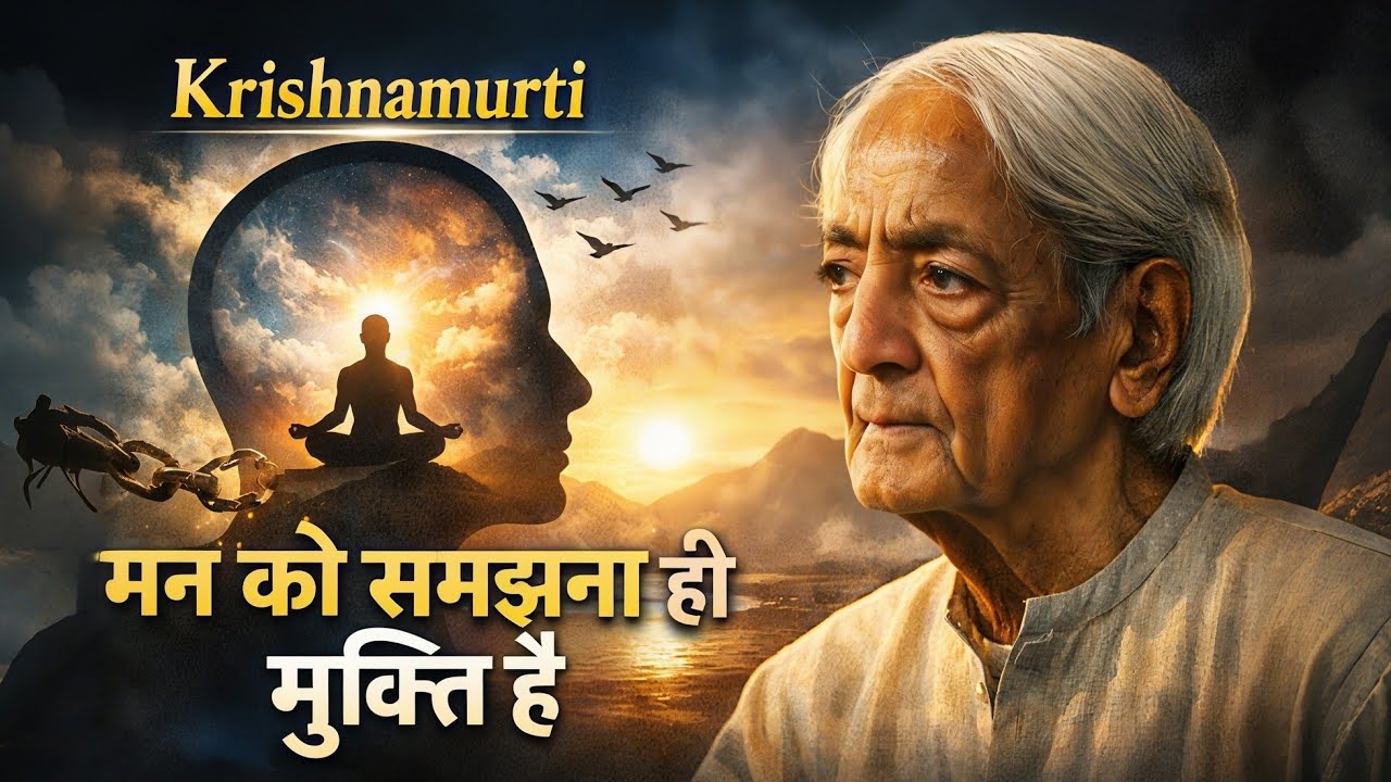 कृष्णमूर्ति की सबसे खतरनाक सच्चाई | मन को समझना ही मुक्ति है | मन की शांति का असली रहस्य