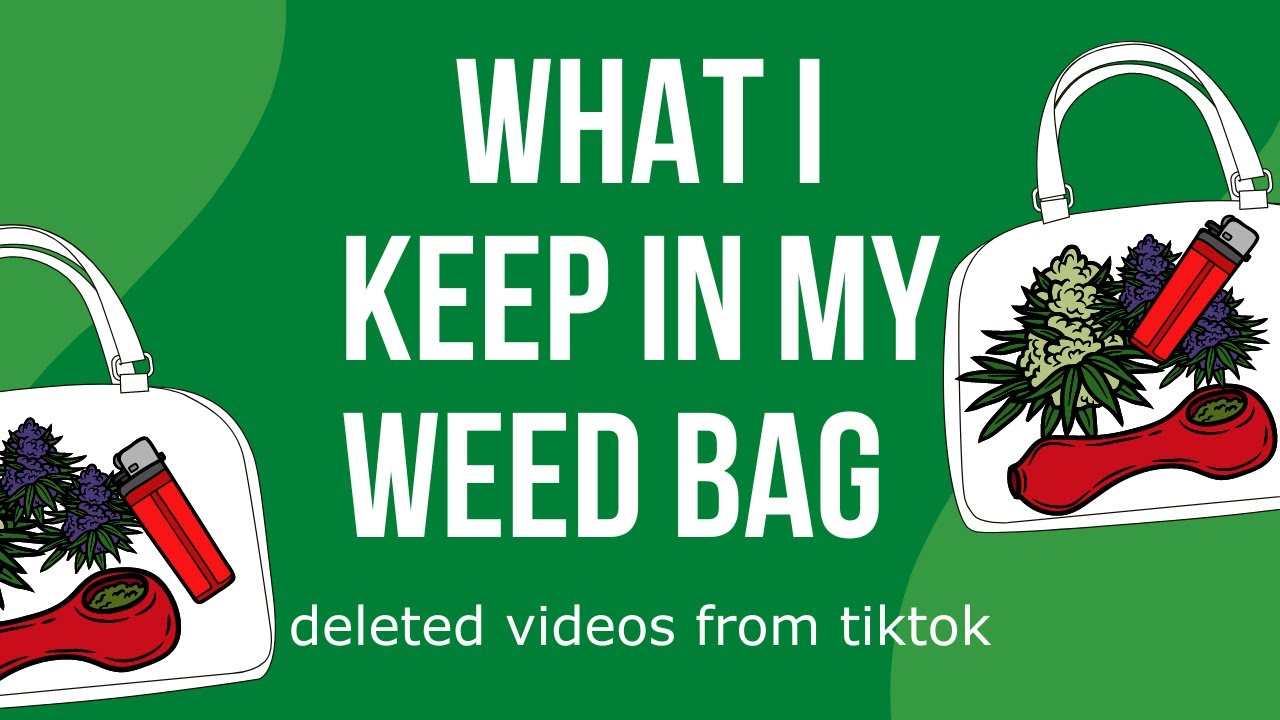 What I keep in my cannabis travel bag, only the essentials ;) (deleted video from TikTok)