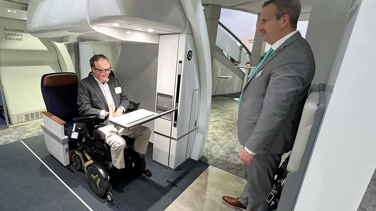 Demo: Collins Aerospace Prime+ Wheelchair Securement Space at AIX 2025