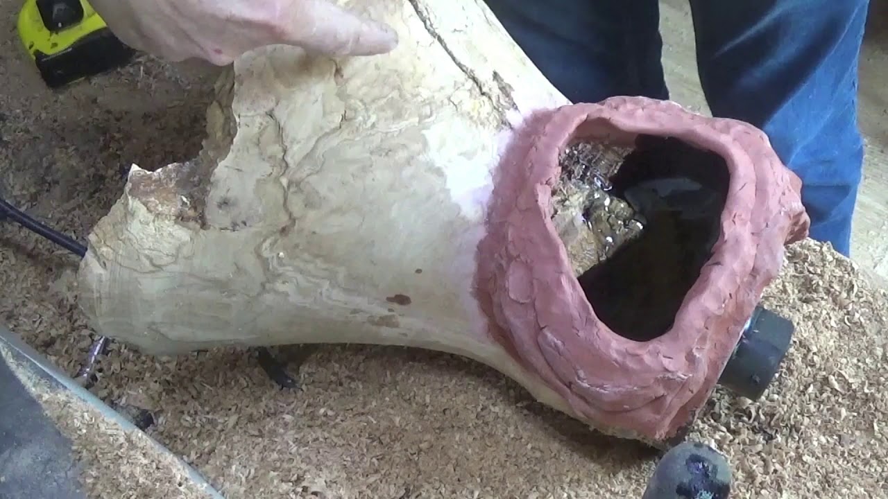 Woodturning at 54a #158 The big Olive project.
