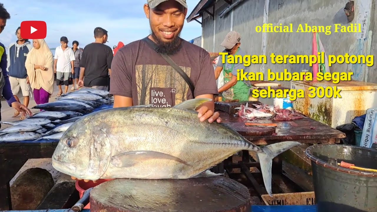 Tangan terampil potong ikan Bubara segar||segar 300k #amazingcuttingskills #fishcutting