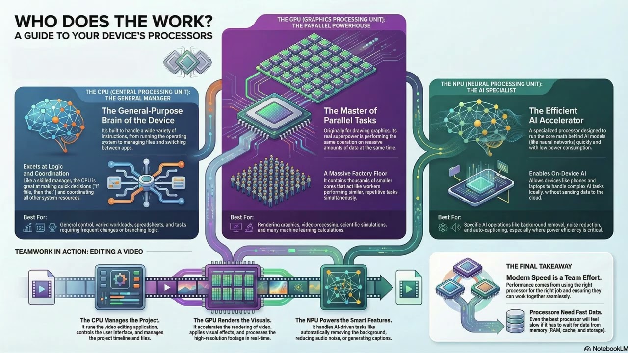 CPU vs GPU vs NPU: What’s the Difference?