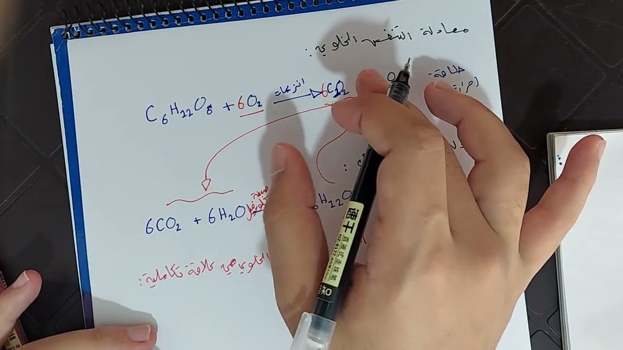 حصة حل اسئلة عالبناء الضوئي و شرح المعادلات