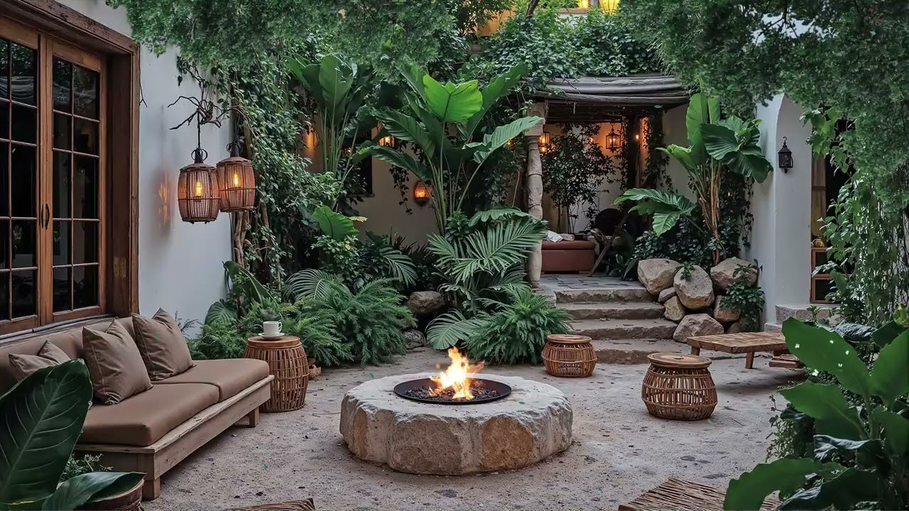 Smooth Jazz in the Garden 🌸 Relaxing Sax & Piano for Stress Relief, Focus, Coffee & Nature Vibes