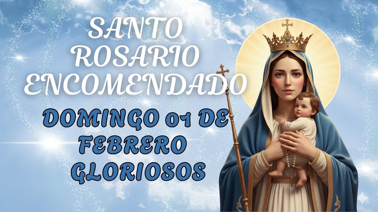 SANTO ROSARIO ENCOMENDADO CORTO 🙏 | DOMINGO 🌹| Misterios Gloriosos