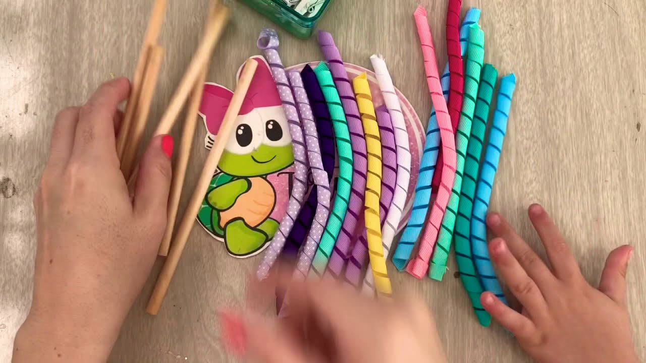 ¿Cómo hacer chinos en tu listón ?🌈🎀