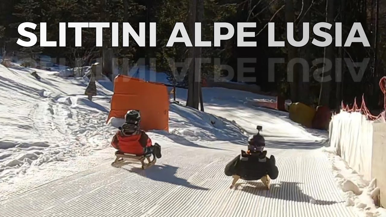 Pista Slittini Fraina Alpe Lusia Bellamonte