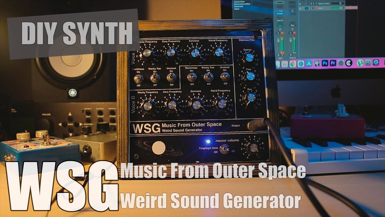 DIY SYNTH / Music From Outer Space - Weird Sound Generator / Sound Demo / MFOS - WSG