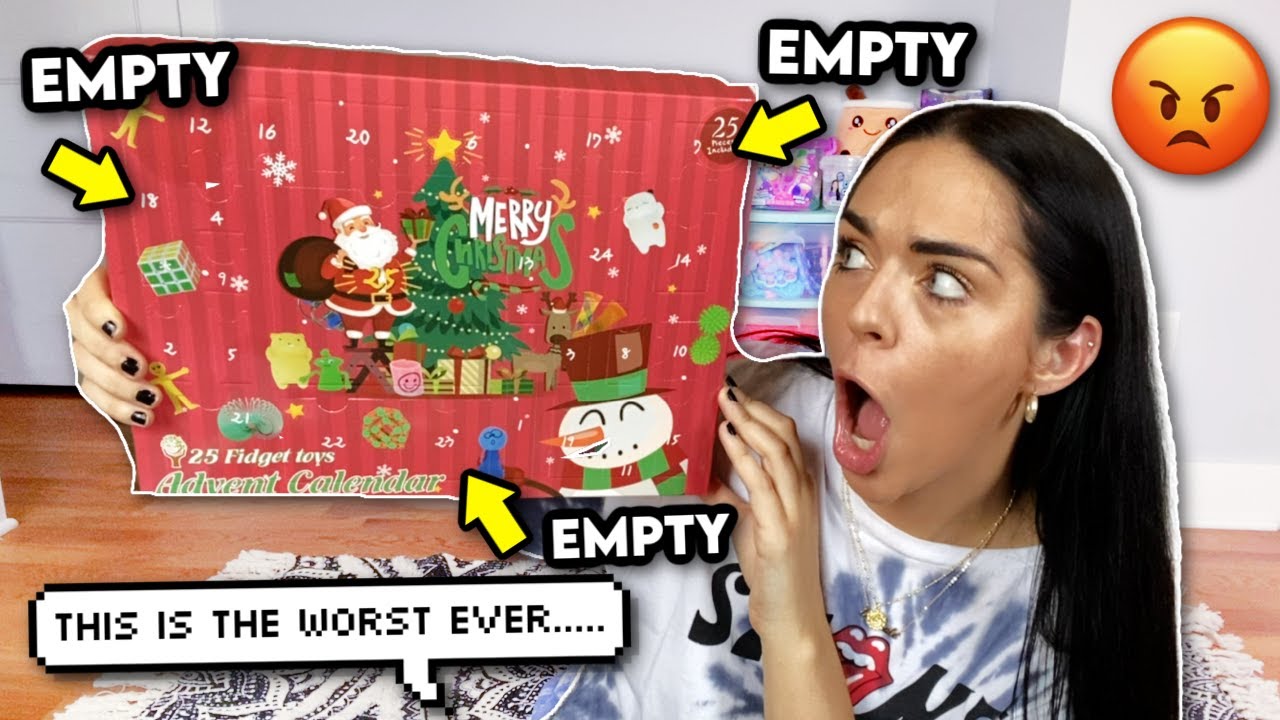 FIDGET ADVENT CALENDAR REVIEW + UNBOXING! *i got SCAMMED again....* part 2